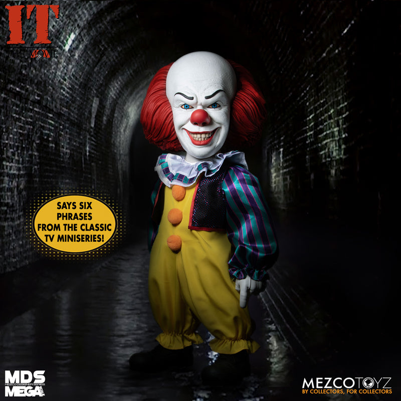 Pennywise - IT (1990) Mezco Designer Series Mega Scale Talking Doll 15"