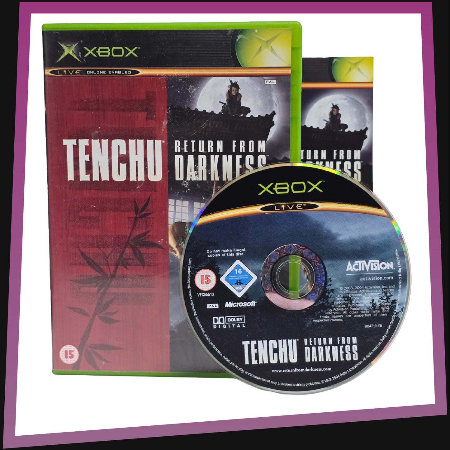 Tenchu - Return From Darkness - Microsoft Xbox CIB - 2003