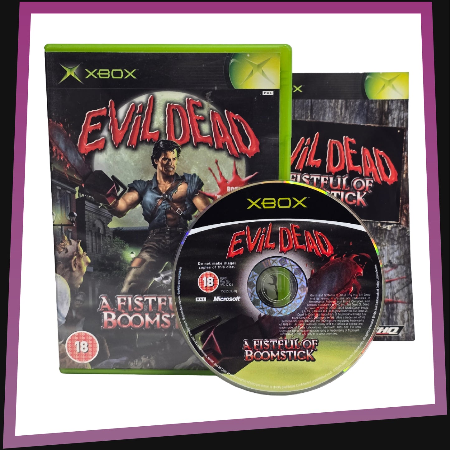 Evil Dead - A Fistful of Boomstick - Microsoft Xbox CIB 2003