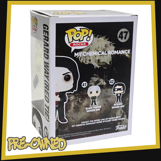 Gerard Way (Red Tie) - MCR My Chemical Romance #47 Funko POP! Rocks 3.75"