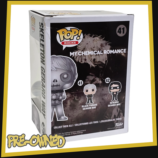 Skeleton Gerard Way - MCR My Chemical Romance #41 Metallic Hot Topic Exclusive Funko POP! Rocks 3.75"