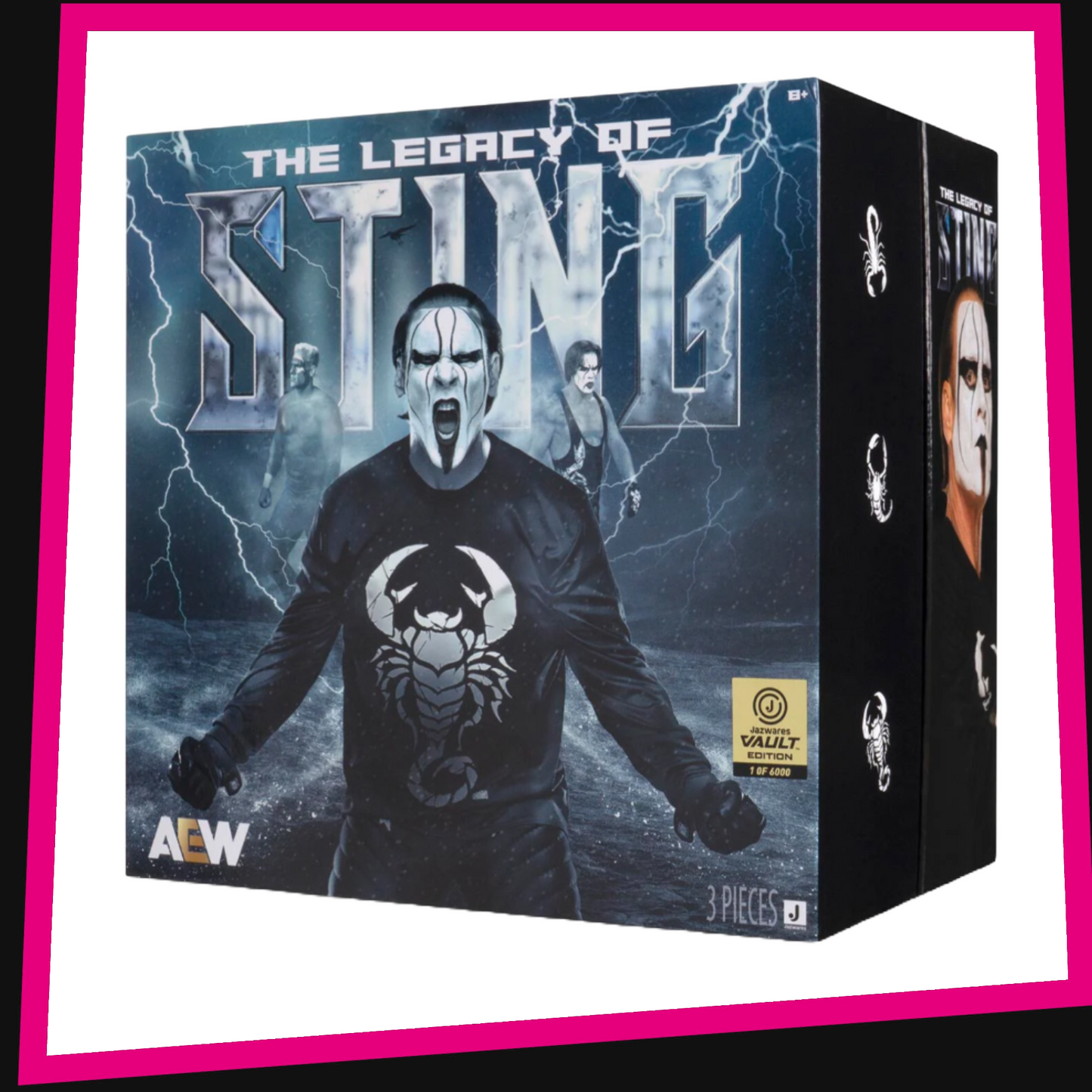 The Legacy of Sting - 1 of 6000 AEW 3-Pack Vault Exclusive Jazwares *ETA: EARLY AUGUST*