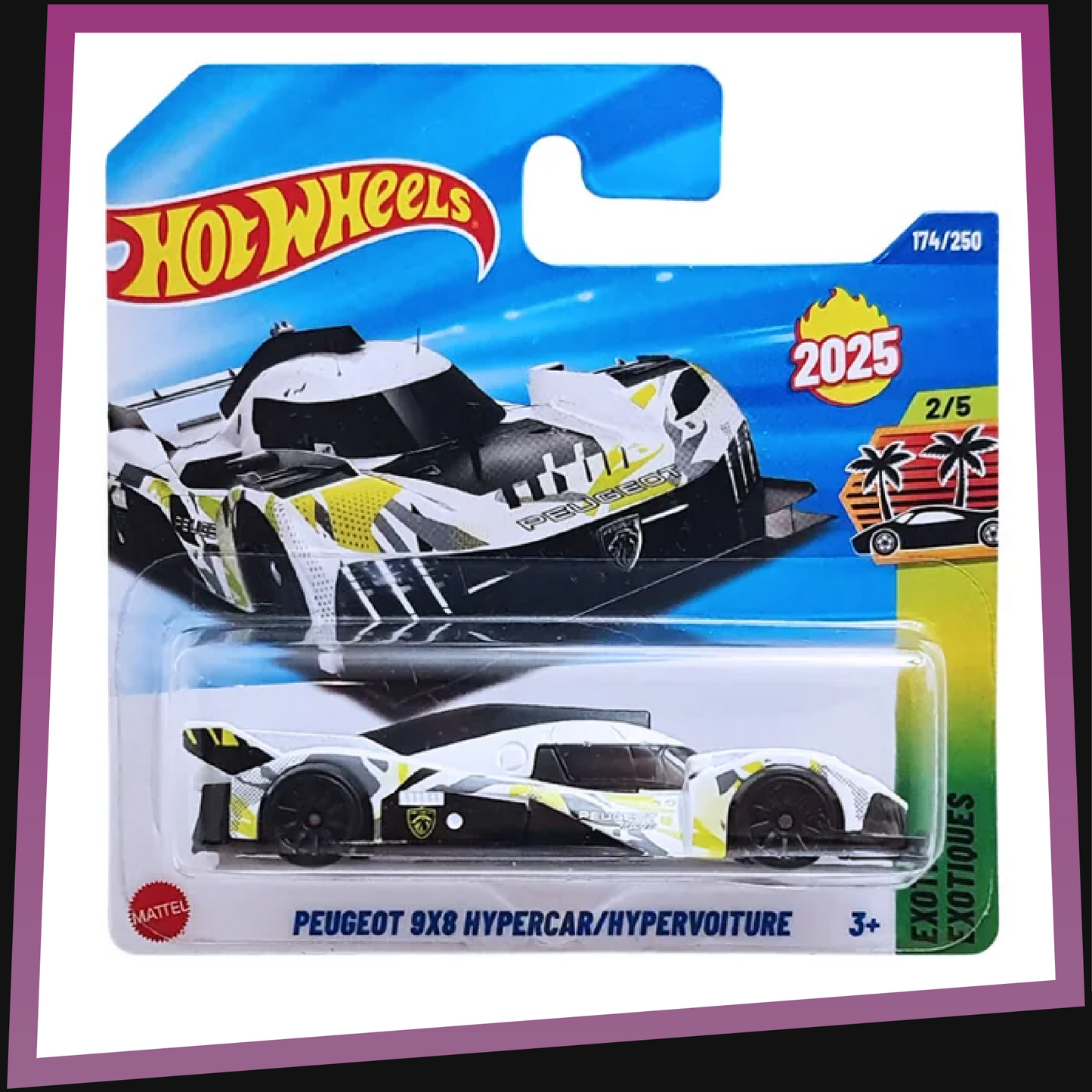 Peugeot 9X8 Hypercar - 174/250 Hot Wheels 1:64 HYW11