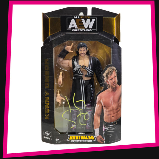 Hand Signed Kenny Omega - AEW Unrivaled Collection: Series 1 #02 Jazwares