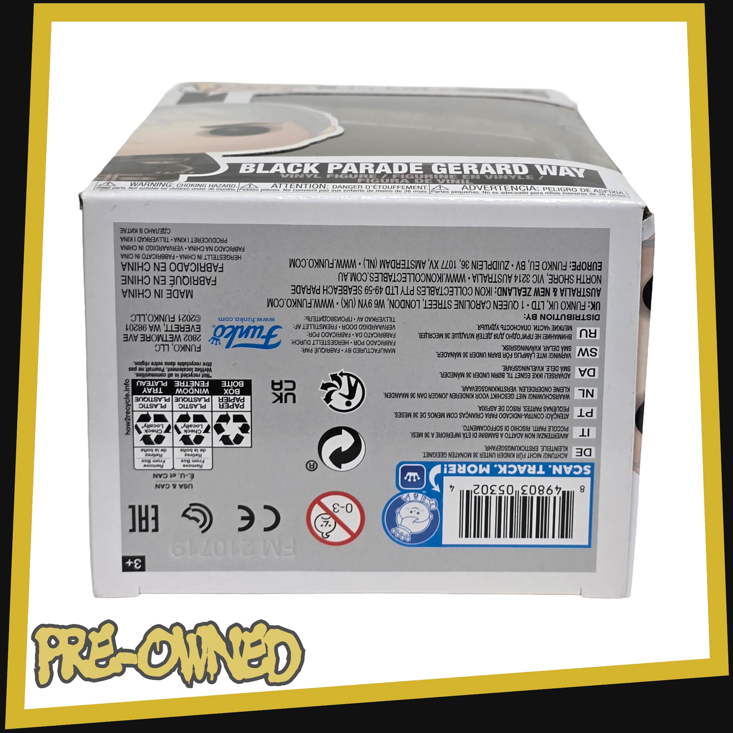 Black Parade Gerard Way - MCR My Chemical Romance #41 Funko POP! Rocks 3.75"