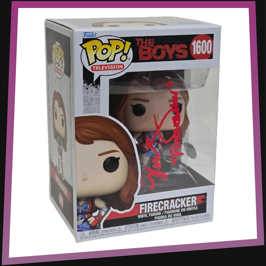 Firecracker signed by Valorie Curry - The Boys #1600 Funko POP! Television 3.75"