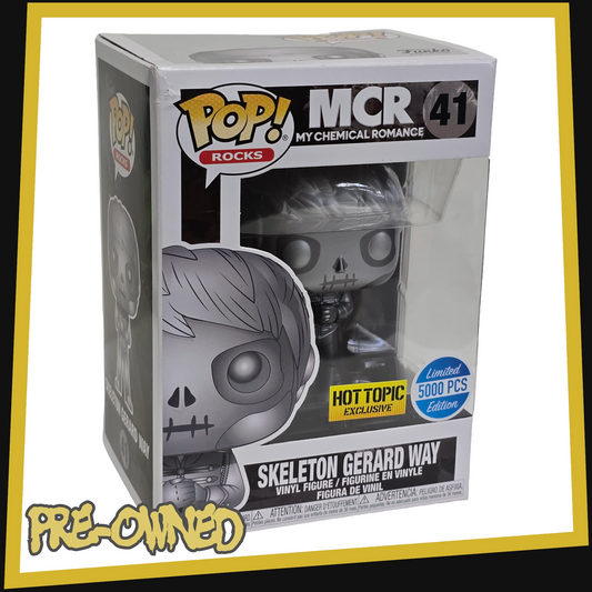 Skeleton Gerard Way - MCR My Chemical Romance #41 Metallic Hot Topic Exclusive Funko POP! Rocks 3.75"