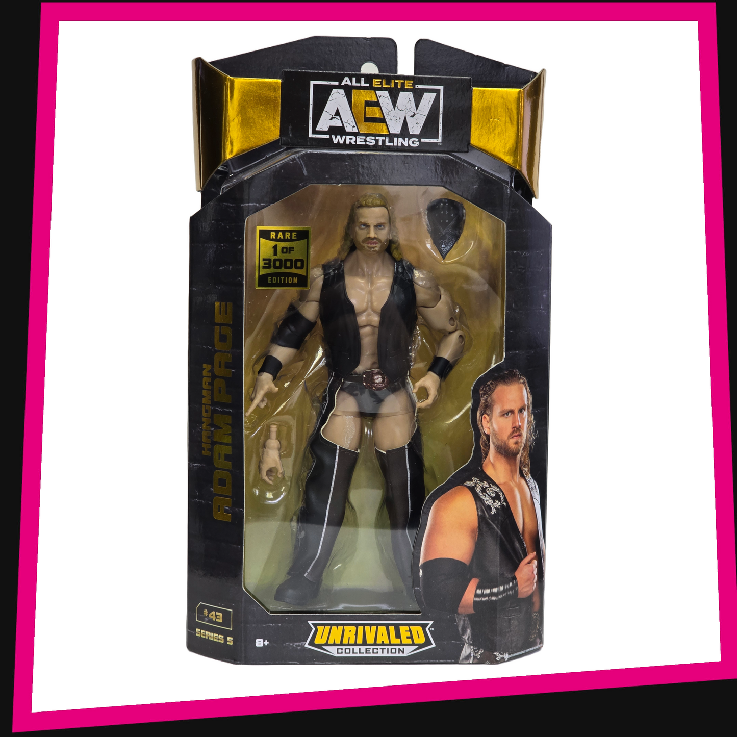 "Hangman" Adam Page - 1 of 3000 Rare Edition AEW Unrivaled Collection: Series 5 #43 Jazwares