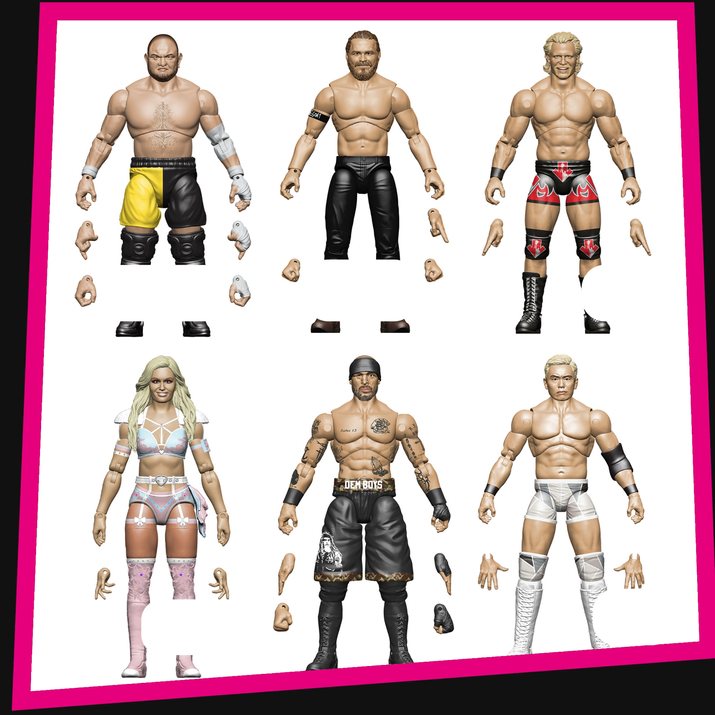 AEW Unrivaled Collection: Series 18 Full Set of 6 Jazwares *PRE-ORDER: ETA SEPTEMBER*