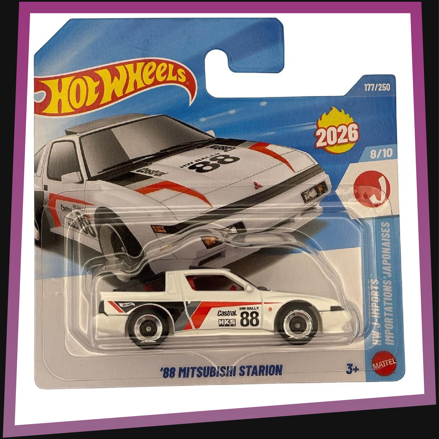'88 Mitsubishi Starion - 177/250 Hot Wheels 1:64 JJH58