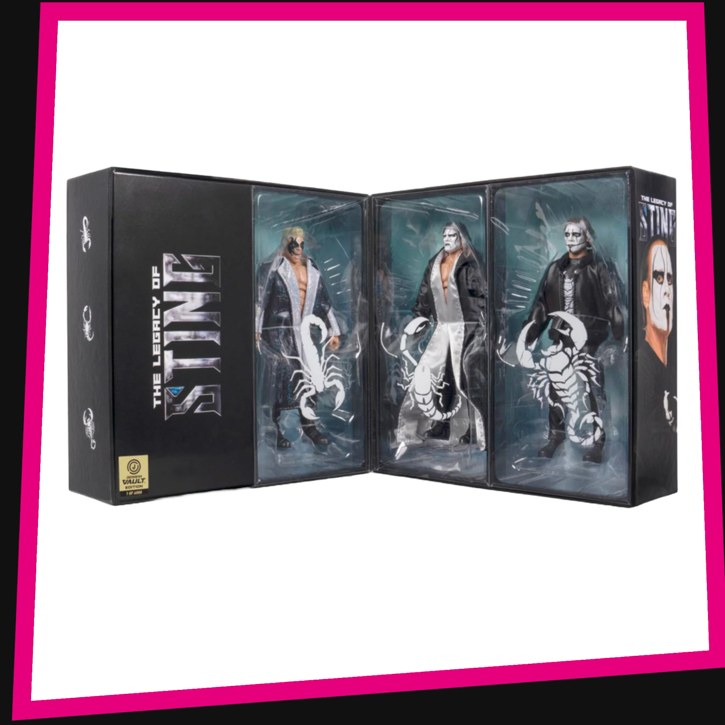 The Legacy of Sting - 1 of 6000 AEW 3-Pack Vault Exclusive Jazwares *ETA: EARLY AUGUST*