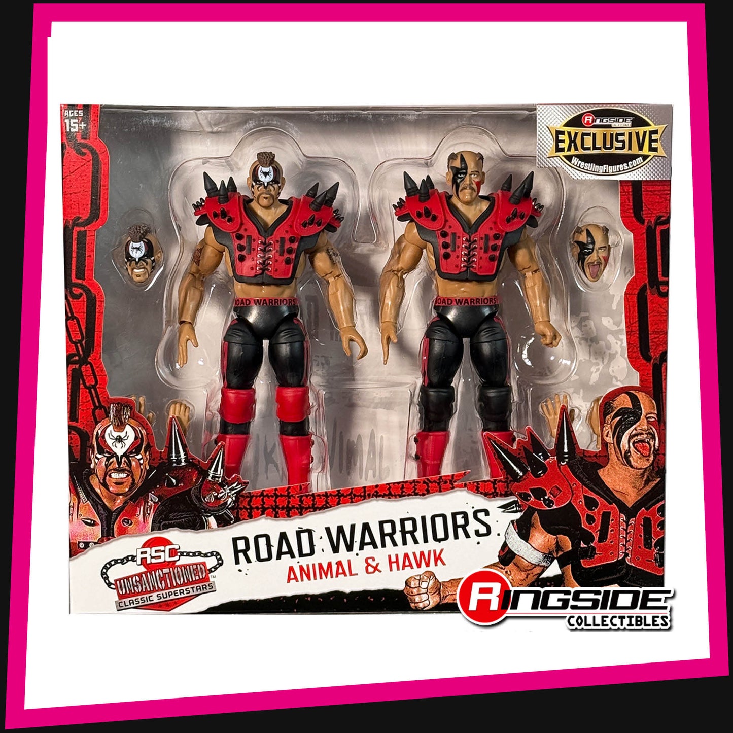 Road Warriors (Red) - RSC Unsanctioned Classic Superstars Exclusive 2-Pack *PRE-ORDER ETA: END MARCH*