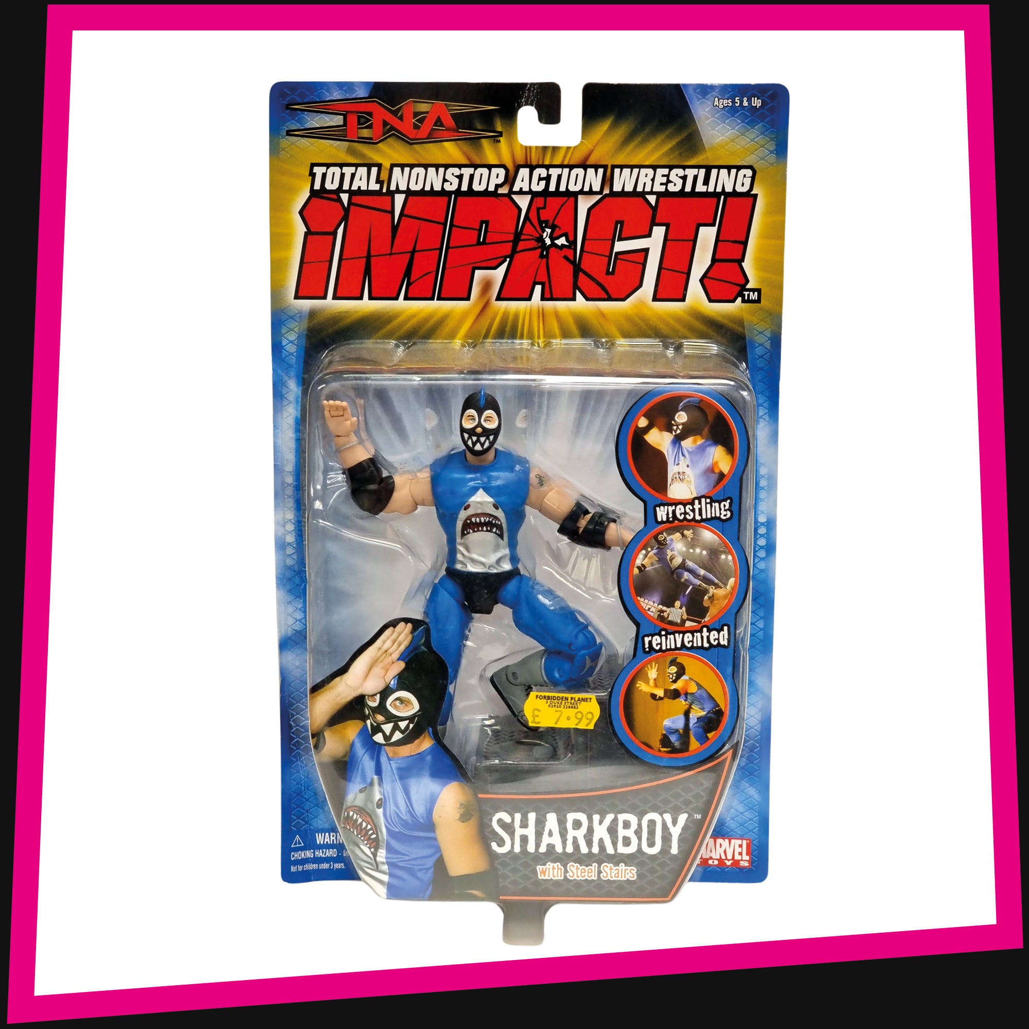 Boy Action Figure Sharkboy Toy Shark Boy TNA Impact Series 2005