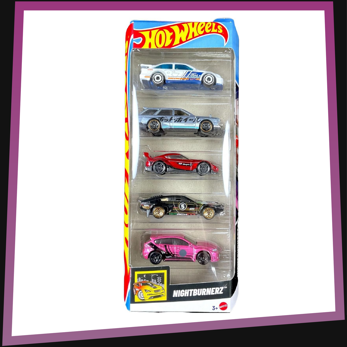 Nightburnerz 5-Pack - Hot Wheels 1:64 JBJ87