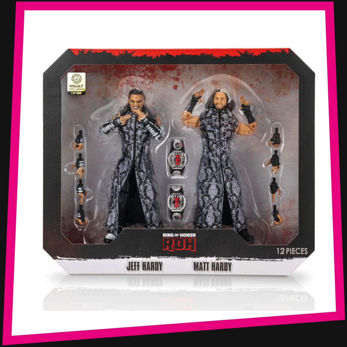 Jeff Hardy & Matt Hardy - 1/3000 ROH Ring of Honor Vault Exclusive Jazwares AEW