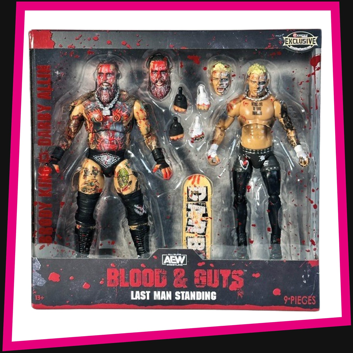 Brody King & Darby Allin - Last Man Standing Blood & Guts Ringside Collectibles Exclusive #154 AEW Jazwares