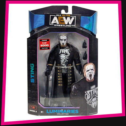 Sting - 1 Of 5000 Chase Edition AEW Unmatched Collection: Series 2 Luminaries #16 Jazwares