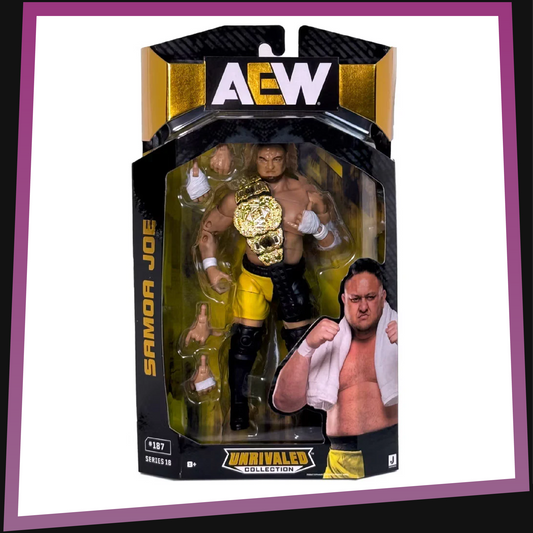 Samoa Joe - AEW Unrivaled Collection: Series 18 Jazwares *BOX DAMAGE*