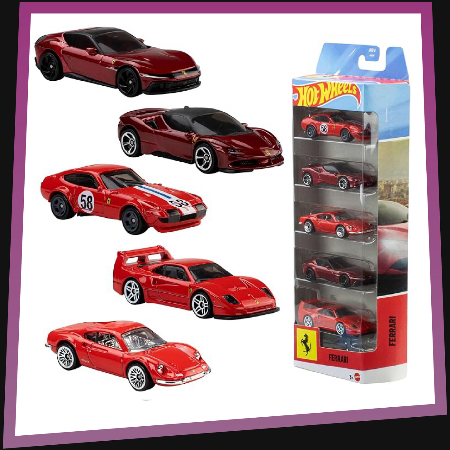 Ferrari 5-Pack - Hot Wheels 1:64 JKG16