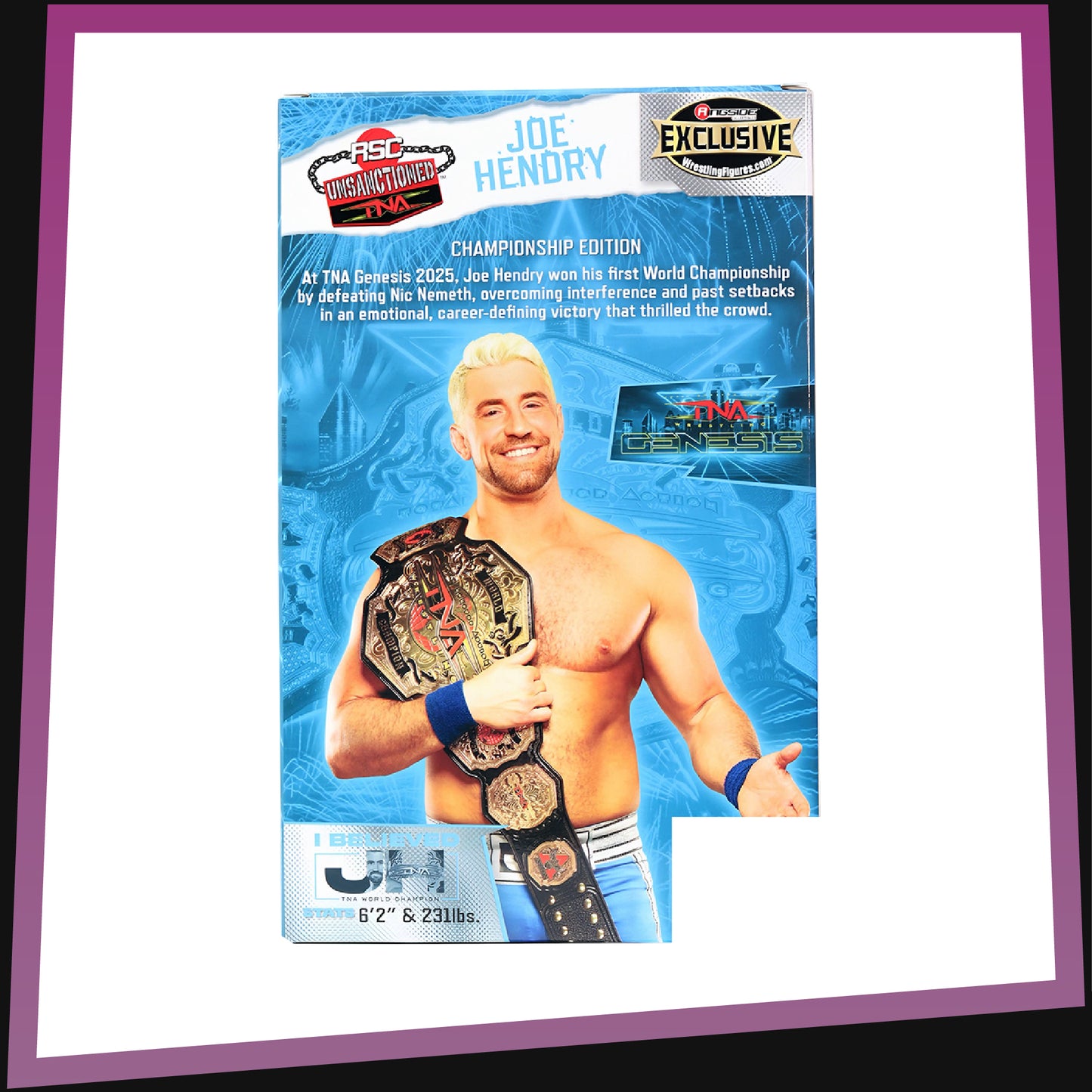 Joe Hendry TNA Championship Edition Variant - RSC Unsanctioned Ringside Exclusive TNA WWE