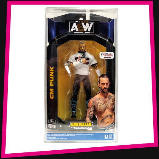 CM Punk - 1 Of 1000 AEW Collect Forever Slabbed Exclusive #01 Jazwares