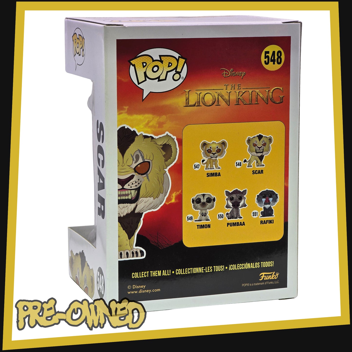 Scar - The Lion King #548 Funko POP! Disney Vinyl 3.75"