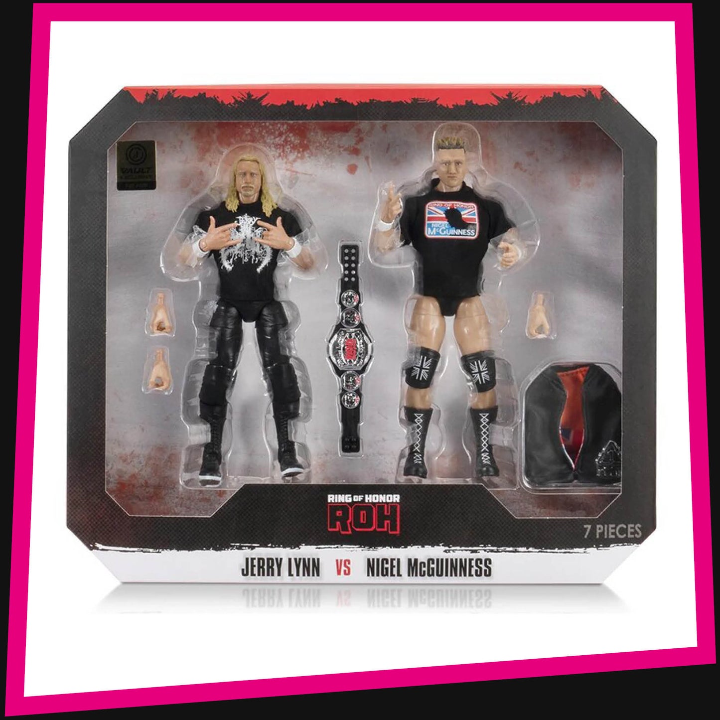 Nigel McGuinness vs. Jerry Lynn - 1/4000 ROH Ring of Honor Vault Exclusive Jazwares