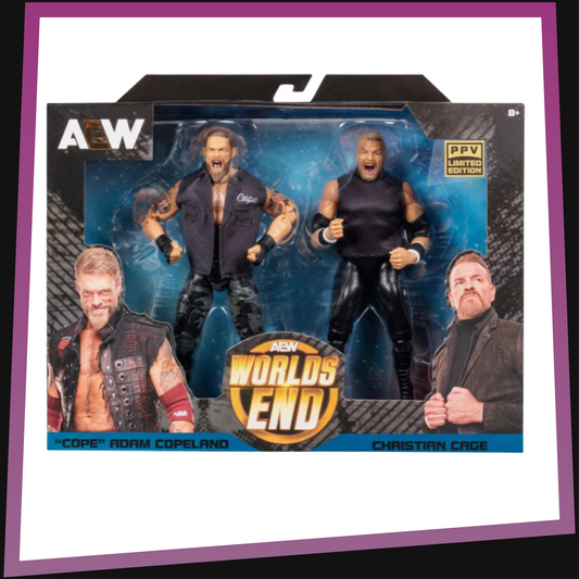 "Cope" Adam Copeland vs. Christian Cage - Worlds End UK Exclusive AEW PPV Collection Jazwares