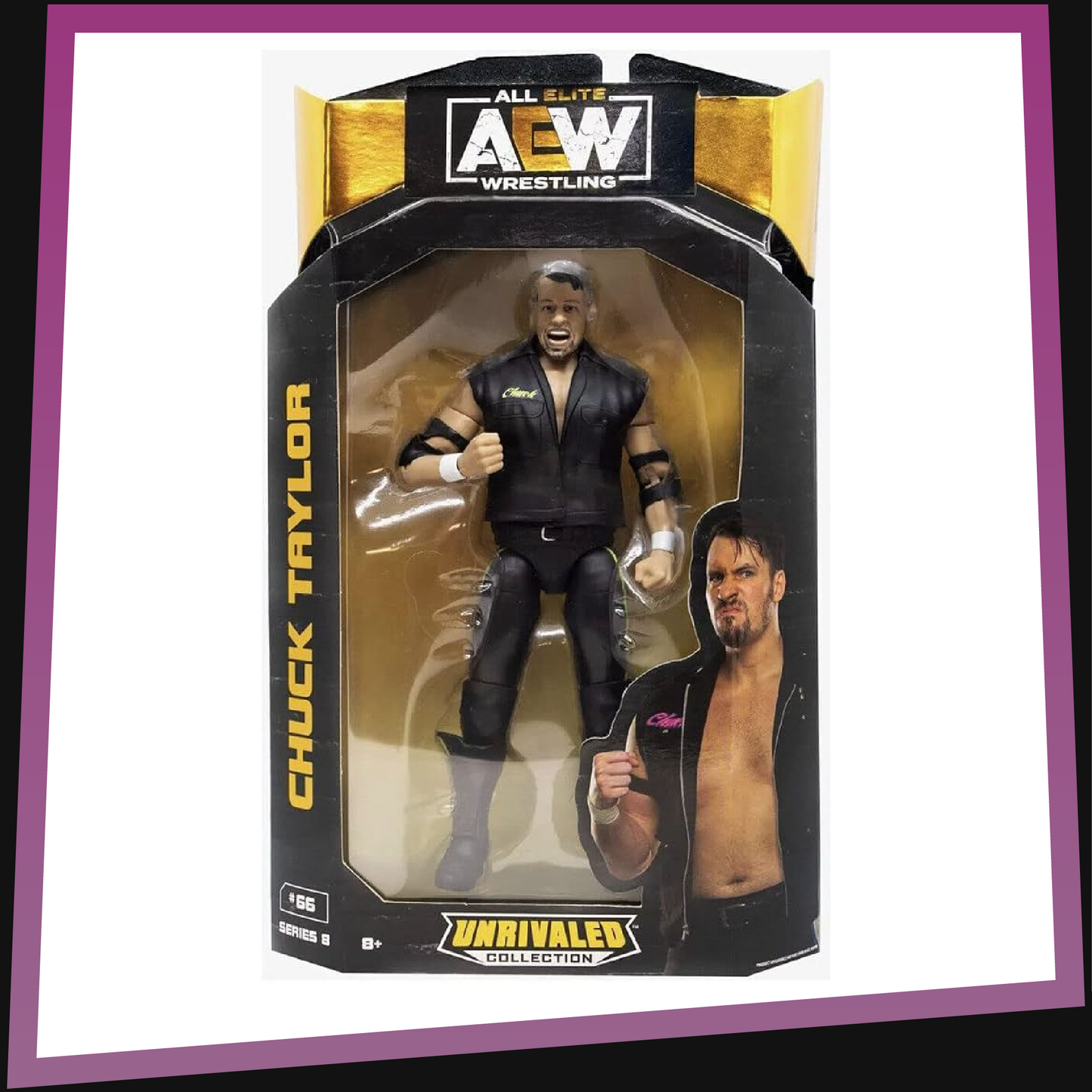 Chuck Taylor - AEW Unrivaled Collection Series 8 #66 Jazwares *US IMPORT