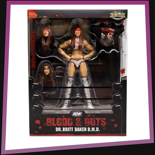 Dr. Britt Baker D.M.D Blood & Guts - Ringside Collectibles Exclusive AEW Unrivaled Collection #61 Jazwares