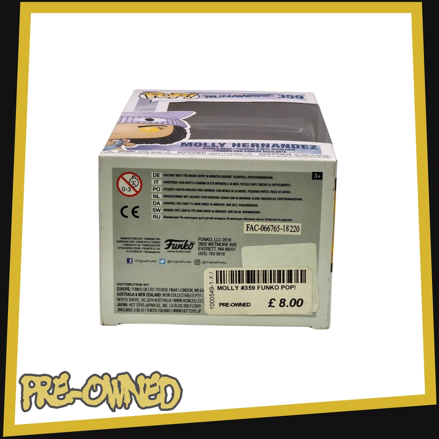 Molly Hernandez- Runaways #359 Funko POP! Vinyl Marvel 3.75"
