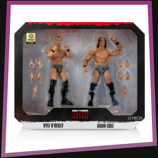 Adam Cole and Kyle O’Reilly - 1/4000 ROH Ring of Honor Vault Exclusive Jazwares