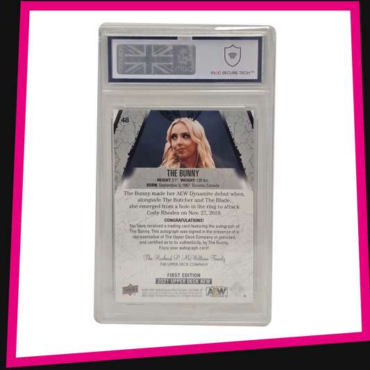 The Bunny - #48 Base Autograph 2021 AEW Upper Deck Graded MGC 9