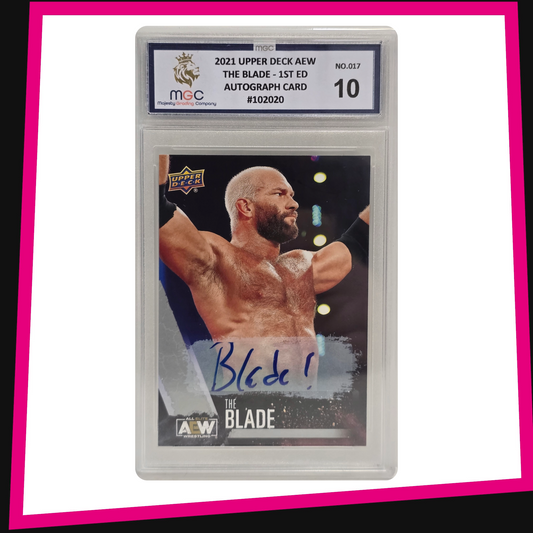The Blade - #17 Base Autograph 2021 AEW Upper Deck Graded MGC 10