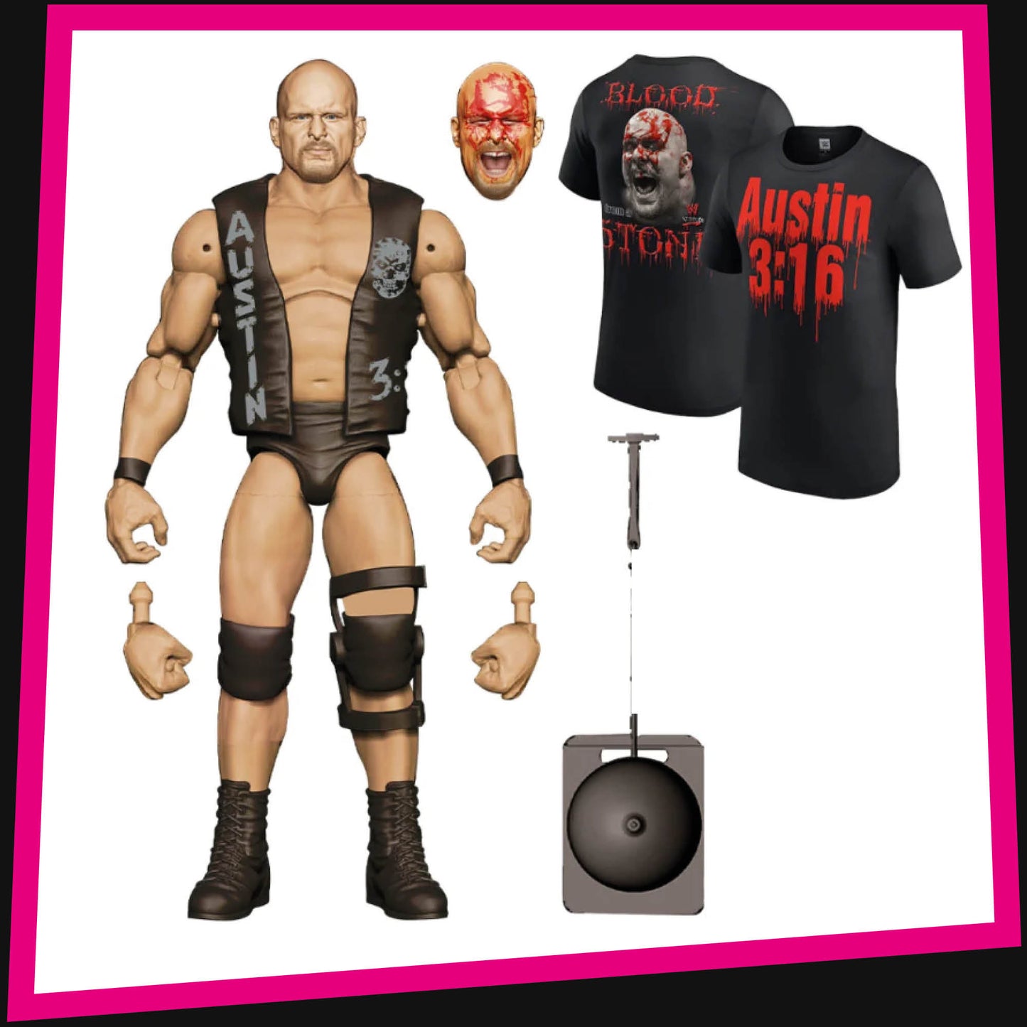 Stone Cold Steve Austin (Bloody WM13) - Defining Moments Ringside Collectibles Exclusive WWE Mattel ETA: NOV