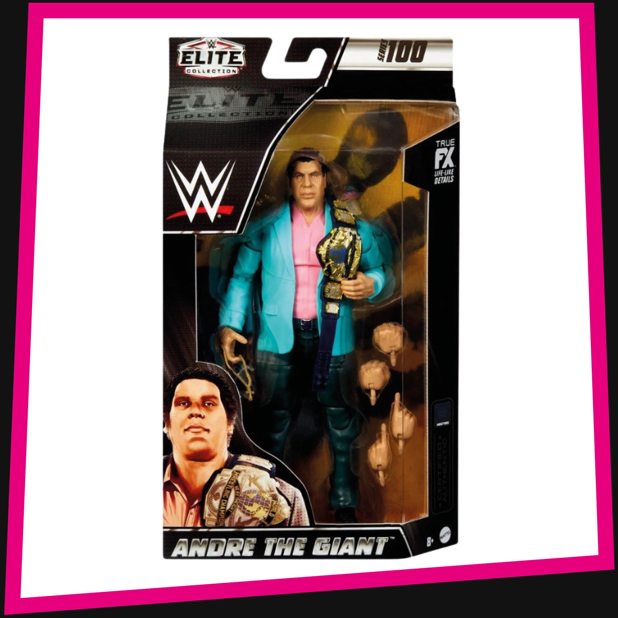 Mattel WWE Elite 100 newest Andre the Giant Rock n Wrestling Chase Figure