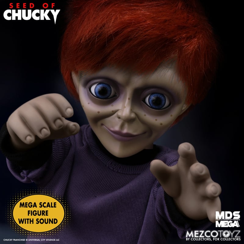Glen - Seed Of Chucky Mezco Designer Series Mega Scale Talking Doll 15"