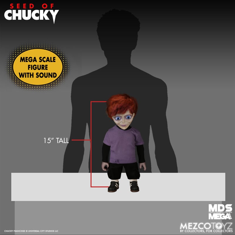 Glen - Seed Of Chucky Mezco Designer Series Mega Scale Talking Doll 15"