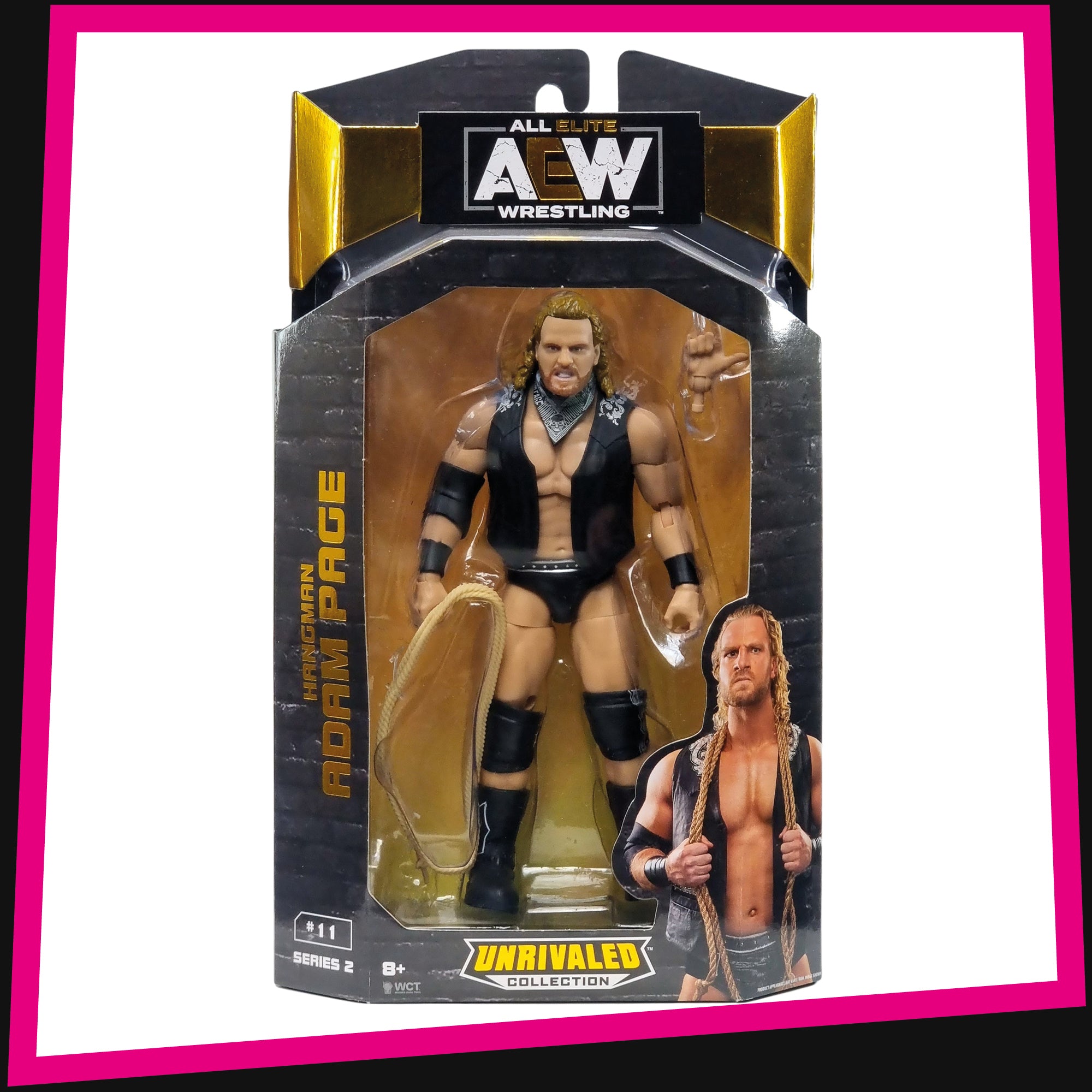 AEW Unrivaled Hangman Adam Page Rare 1 of 3000 Series 5 Jazwares IN STOCK