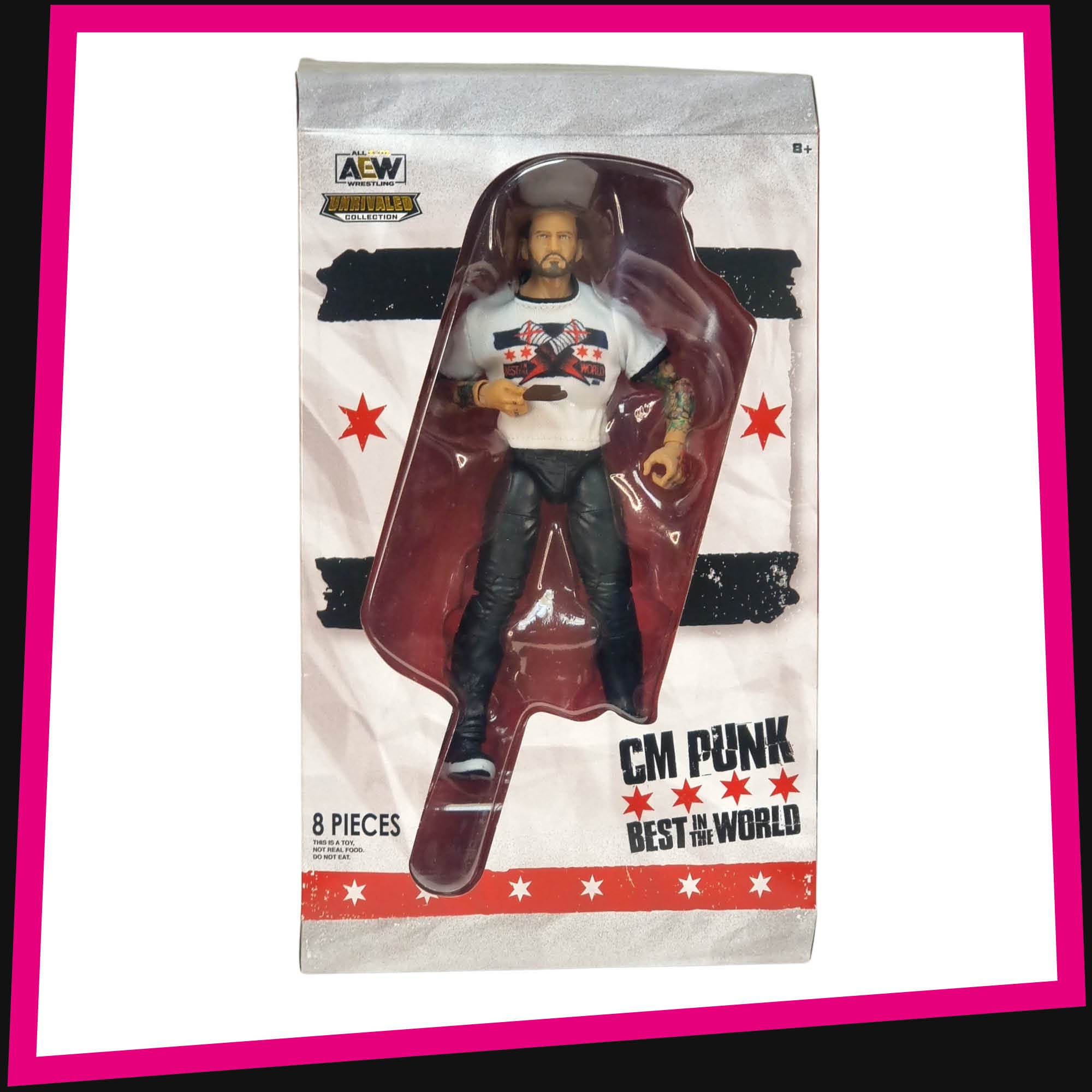  AEW Unrivaled Supreme CM Punk - Exclusive 6 inch Figure : Toys  & Games