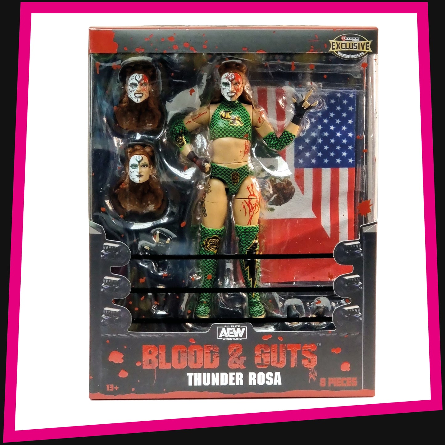 Thunder Rosa Blood & Guts - Ringside Collectibles Exclusive AEW Unrivaled Collection #112 Jazwares