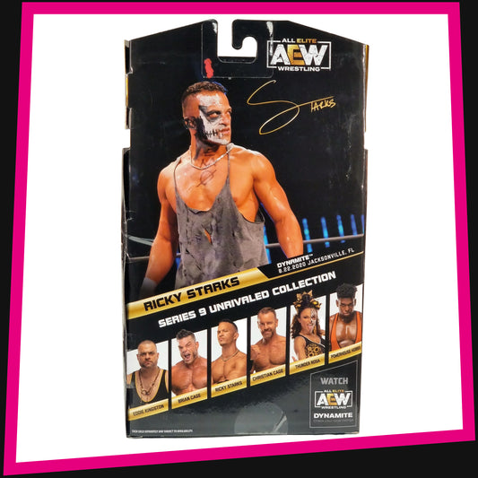 Ricky Starks - 1 of 3000 Rare Edition AEW Unrivaled Collection: Series 9 #80 Jazwares Chase *MINOR BOX DAMAGE*