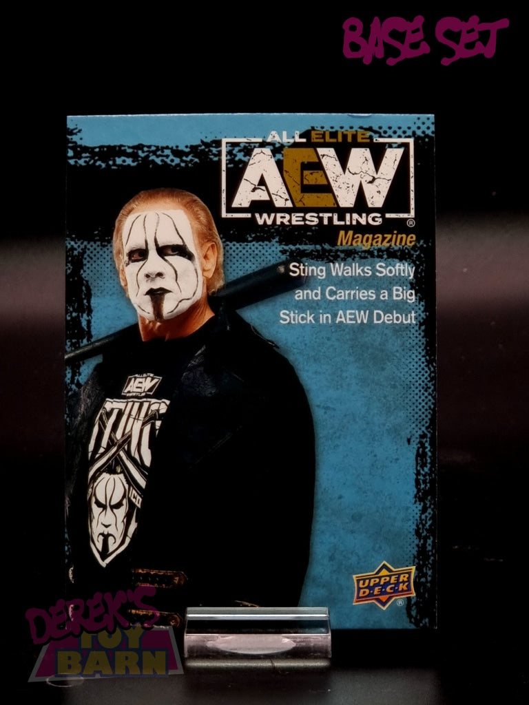 Aew Upper Deck 1St Edition 2021 Base Set Single Card #81 Sting - Magazine