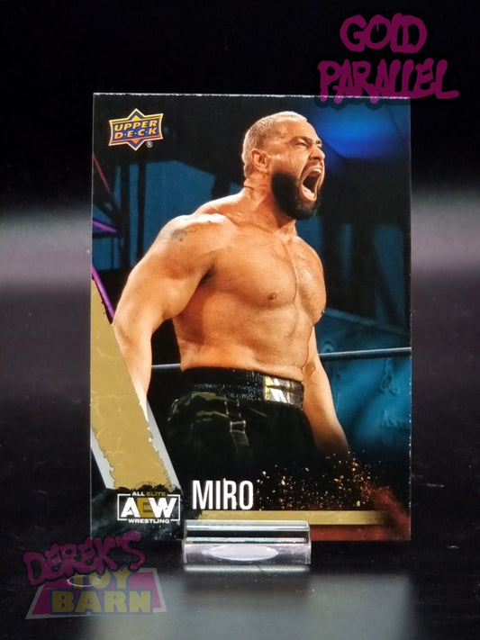Aew Upper Deck 1St Edition 2021 Gold Parallel Set Single Card #09 Miro