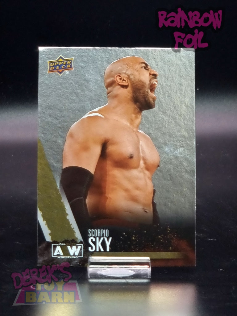 Aew Upper Deck 1St Edition 2021 Rainbow Foil Set Single Card #08 Scorpio Sky