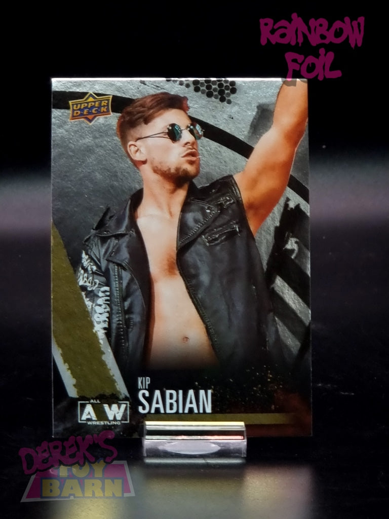 Aew Upper Deck 1St Edition 2021 Rainbow Foil Set Single Card #43 Kip Sabian