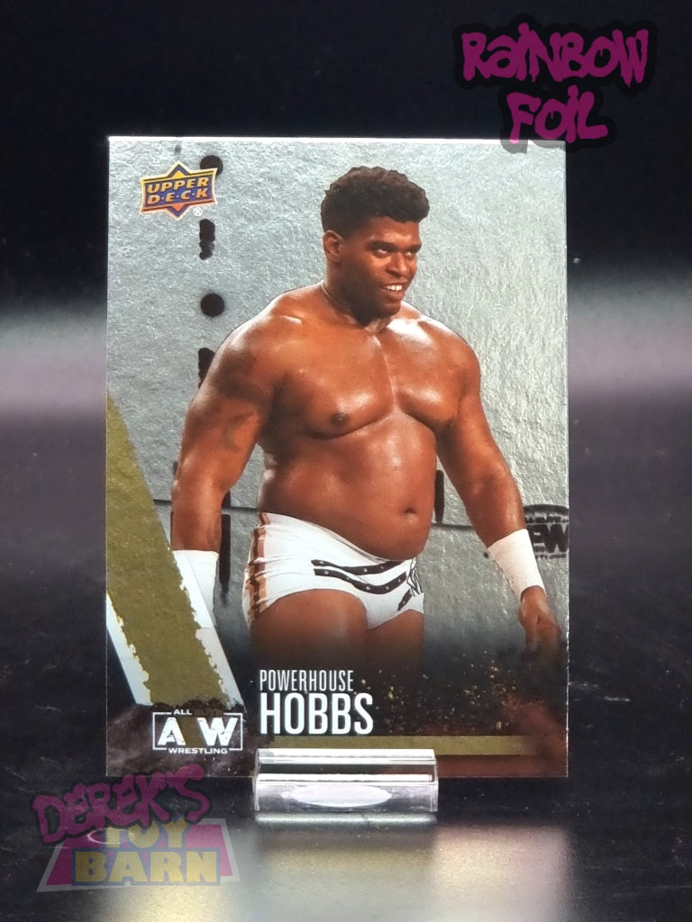 Aew Upper Deck 1St Edition 2021 Rainbow Foil Set Single Card #56 Powerhouse Hobbs