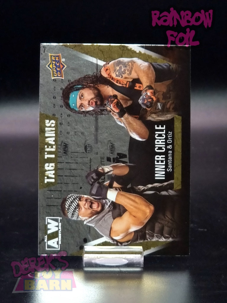 Aew Upper Deck 1St Edition 2021 Rainbow Foil Set Single Card #64 Santana/ortiz - Tag Teams