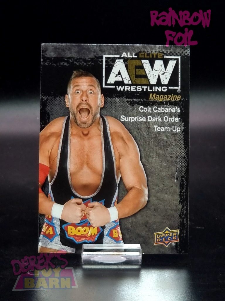 Aew Upper Deck 1St Edition 2021 Rainbow Foil Set Single Card #86 Colt Cabana - Magazine