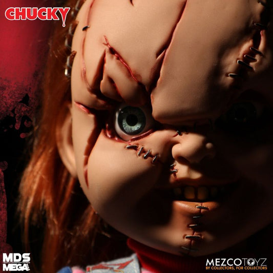 Chucky (Scarred) - Bride of Chucky Mezco Designer Series Mega Scale Talking Doll 15"
